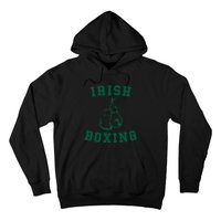 Irish Boxing Cool Gift Distressed Green Graphics Hoodie