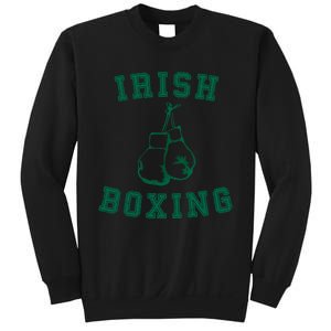 Irish Boxing Cool Gift Distressed Green Graphics Sweatshirt