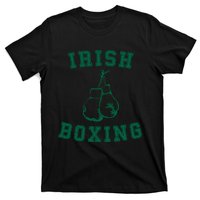 Irish Boxing Cool Gift Distressed Green Graphics T-Shirt