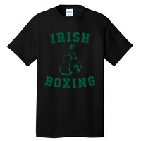 Irish Boxing Cool Gift Distressed Green Graphics Tall T-Shirt