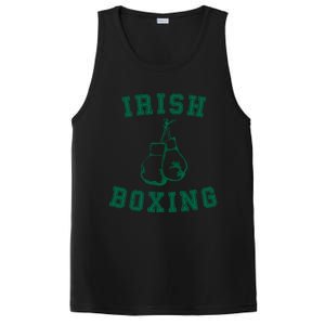 Irish Boxing Cool Gift Distressed Green Graphics PosiCharge Competitor Tank