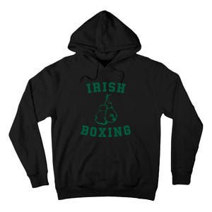 Irish Boxing Cool Gift Distressed Green Graphics Tall Hoodie