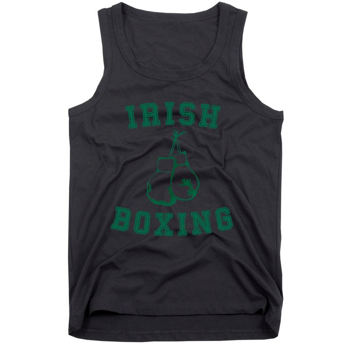 Irish Boxing Cool Gift Distressed Green Graphics Tank Top