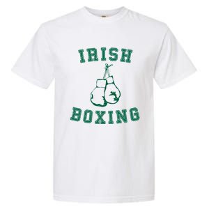 Irish Boxing Cool Gift Distressed Green Graphics Garment-Dyed Heavyweight T-Shirt