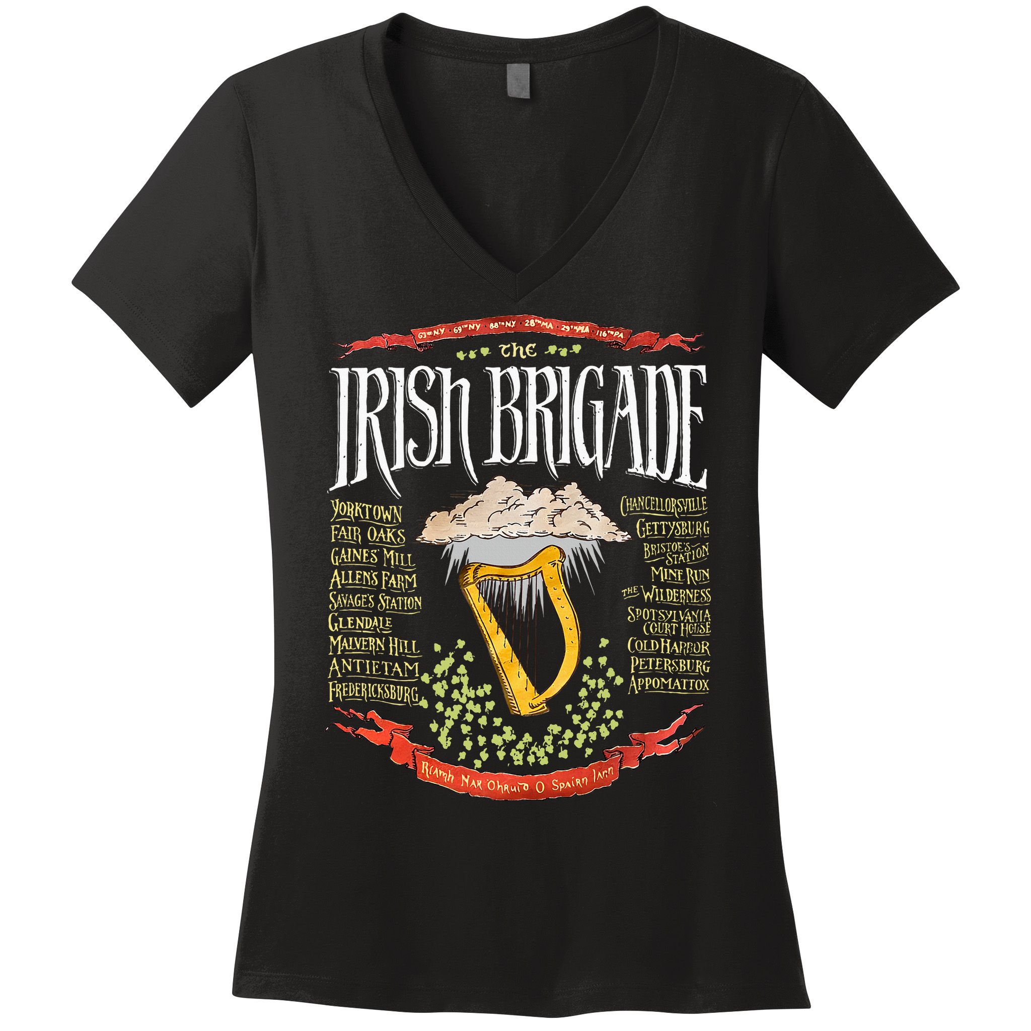 Irish Brigade Civil War Women's V-Neck T-Shirt