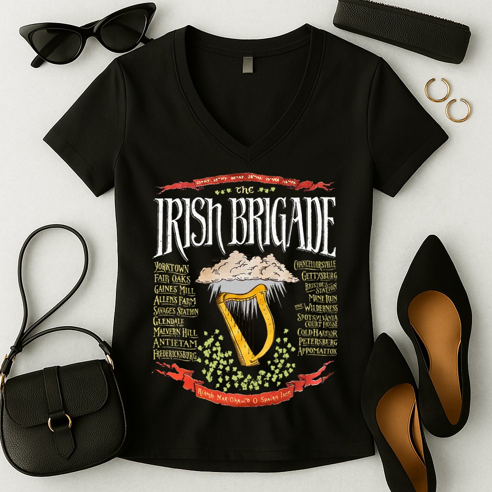 Irish Brigade Civil War Women's V-Neck T-Shirt