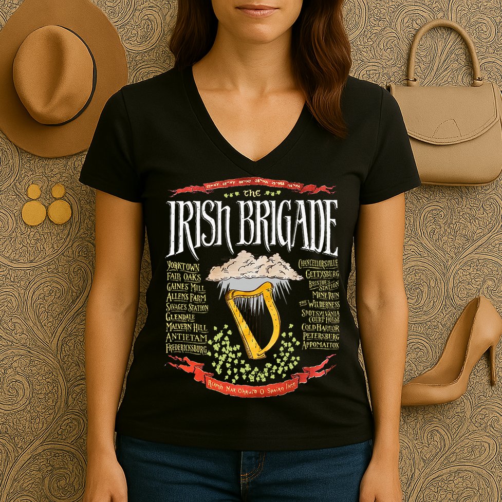 Irish Brigade Civil War Women's V-Neck T-Shirt