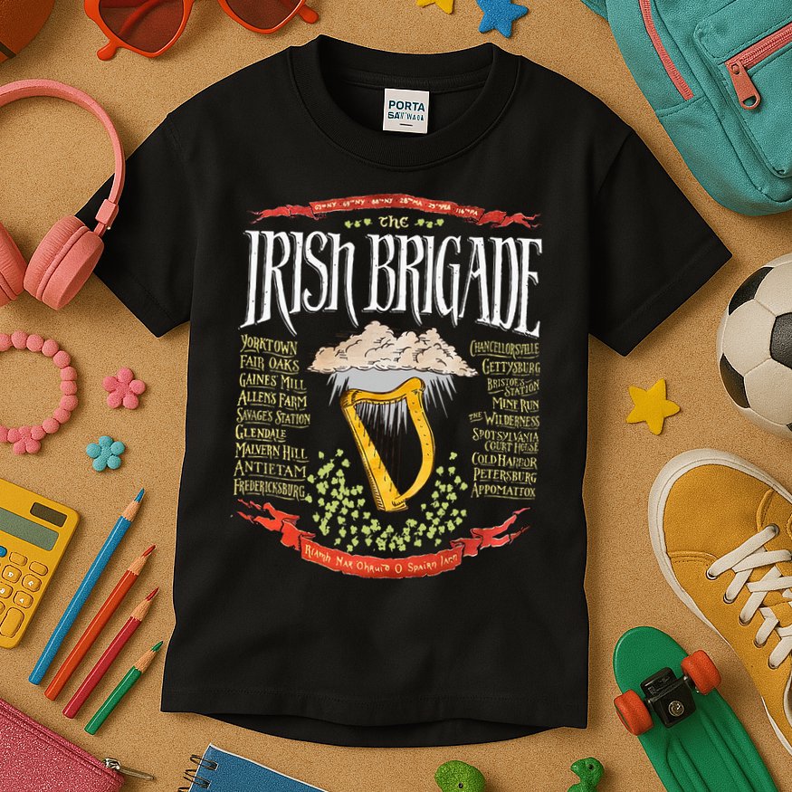 Irish Brigade Civil War Kids T-Shirt