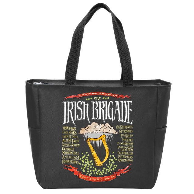 Irish Brigade Civil War Zip Tote Bag
