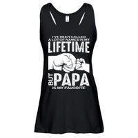Ive Been Called A Lot Of Names In My Lifetime But Papa Is My Favorite Fathers Day Ladies Essential Flowy Tank