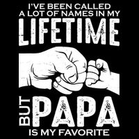 Ive Been Called A Lot Of Names In My Lifetime But Papa Is My Favorite Fathers Day Flatbill Hat