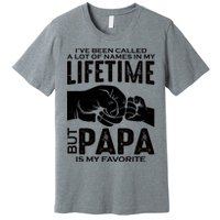 Ive Been Called A Lot Of Names In My Lifetime But Papa Is My Favorite Fathers Day Premium T-Shirt