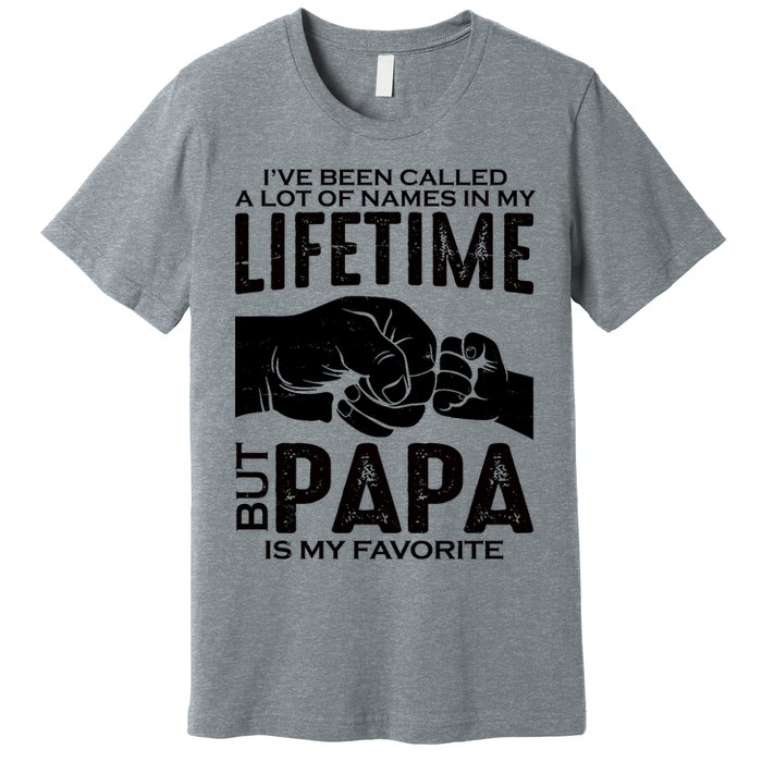 Ive Been Called A Lot Of Names In My Lifetime But Papa Is My Favorite Fathers Day Premium T-Shirt
