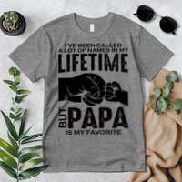 Ive Been Called A Lot Of Names In My Lifetime But Papa Is My Favorite Fathers Day Premium T-Shirt