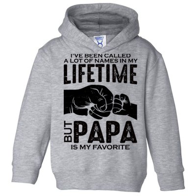 Ive Been Called A Lot Of Names In My Lifetime But Papa Is My Favorite Fathers Day Toddler Hoodie