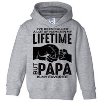 Ive Been Called A Lot Of Names In My Lifetime But Papa Is My Favorite Fathers Day Toddler Hoodie