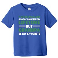 I've Be Called A Lot Of Names In My Lifetime But Grandpa Funny Gift Toddler T-Shirt