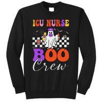 Icu Boo Crew Costume Funny Nurse Ghost Halloween Sweatshirt