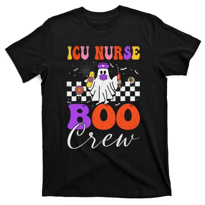 Icu Boo Crew Costume Funny Nurse Ghost Halloween T-Shirt