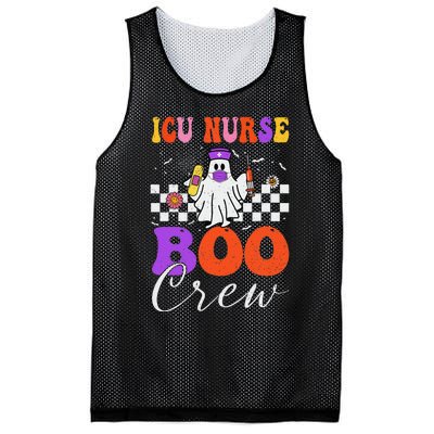 Icu Boo Crew Costume Funny Nurse Ghost Halloween Mesh Reversible Basketball Jersey Tank