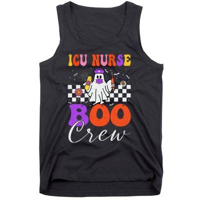 Icu Boo Crew Costume Funny Nurse Ghost Halloween Tank Top