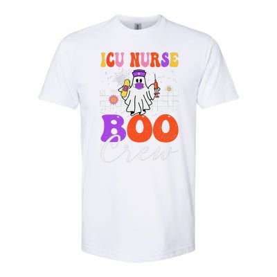 Icu Boo Crew Costume Funny Nurse Ghost Halloween Softstyle CVC T-Shirt