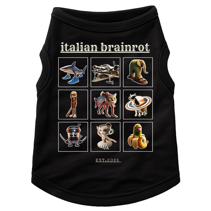 Italian Brainrot Characaters Meme Gen Z Funny Humor Doggie Tank