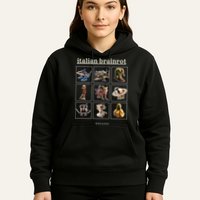 Italian Brainrot Characaters Meme Gen Z Funny Humor Hoodie