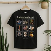 Italian Brainrot Characaters Meme Gen Z Funny Humor T-Shirt