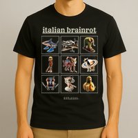 Italian Brainrot Characaters Meme Gen Z Funny Humor T-Shirt
