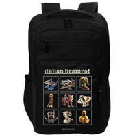 Italian Brainrot Characaters Meme Gen Z Funny Humor Impact Tech Backpack