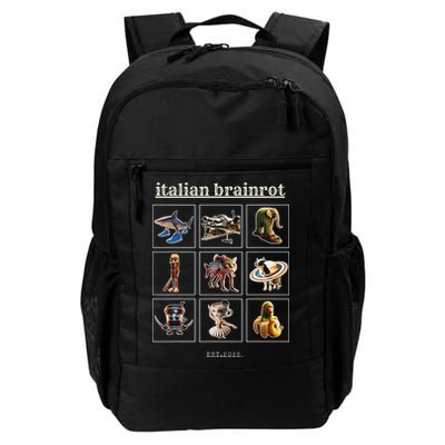 Italian Brainrot Characaters Meme Gen Z Funny Humor Backpack