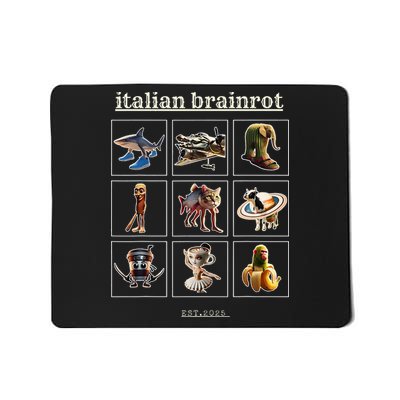 Italian Brainrot Characaters Meme Gen Z Funny Humor Mousepad