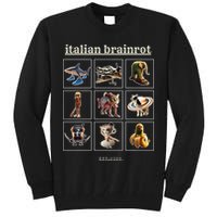 Italian Brainrot Characaters Meme Gen Z Funny Humor Tall Sweatshirt