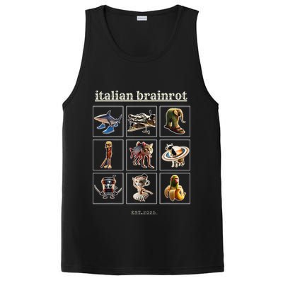 Italian Brainrot Characaters Meme Gen Z Funny Humor PosiCharge Competitor Tank