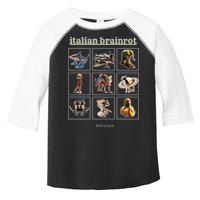 Italian Brainrot Characaters Meme Gen Z Funny Humor Toddler Fine Jersey T-Shirt