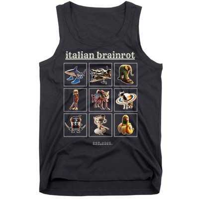 Italian Brainrot Characaters Meme Gen Z Funny Humor Tank Top