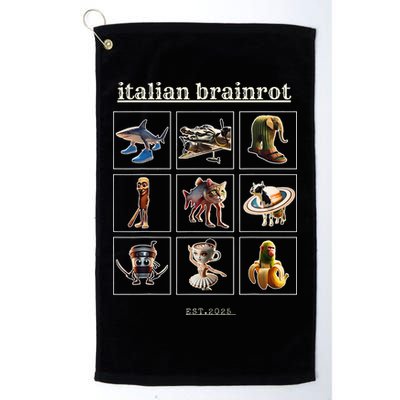 Italian Brainrot Characaters Meme Gen Z Funny Humor Golf Towel