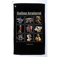 Italian Brainrot Characaters Meme Gen Z Funny Humor Golf Towel