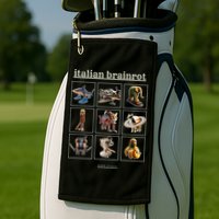 Italian Brainrot Characaters Meme Gen Z Funny Humor Golf Towel