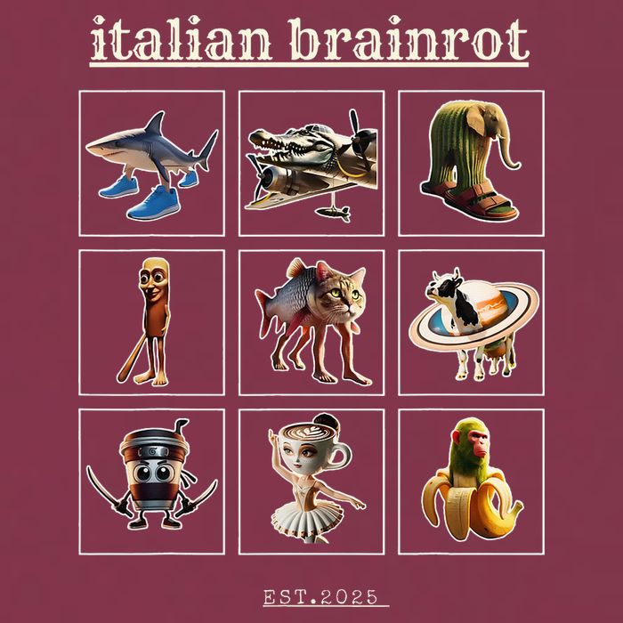 Italian Brainrot Characaters Meme Gen Z Funny Humor 16oz Travel Tumbler