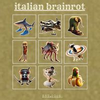 Italian Brainrot Characaters Meme Gen Z Funny Humor Garment-Dyed Women's Muscle Tee