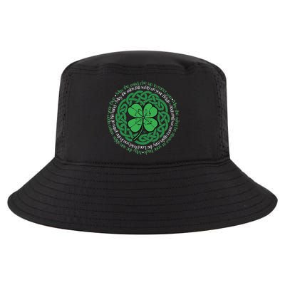 Irish Blessing Celtic Knot & 4 Leaf Clover Luck Version Cool Comfort Performance Bucket Hat
