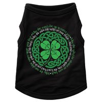 Irish Blessing Celtic Knot & 4 Leaf Clover Luck Version Doggie Tank