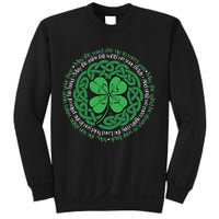 Irish Blessing Celtic Knot & 4 Leaf Clover Luck Version Sweatshirt