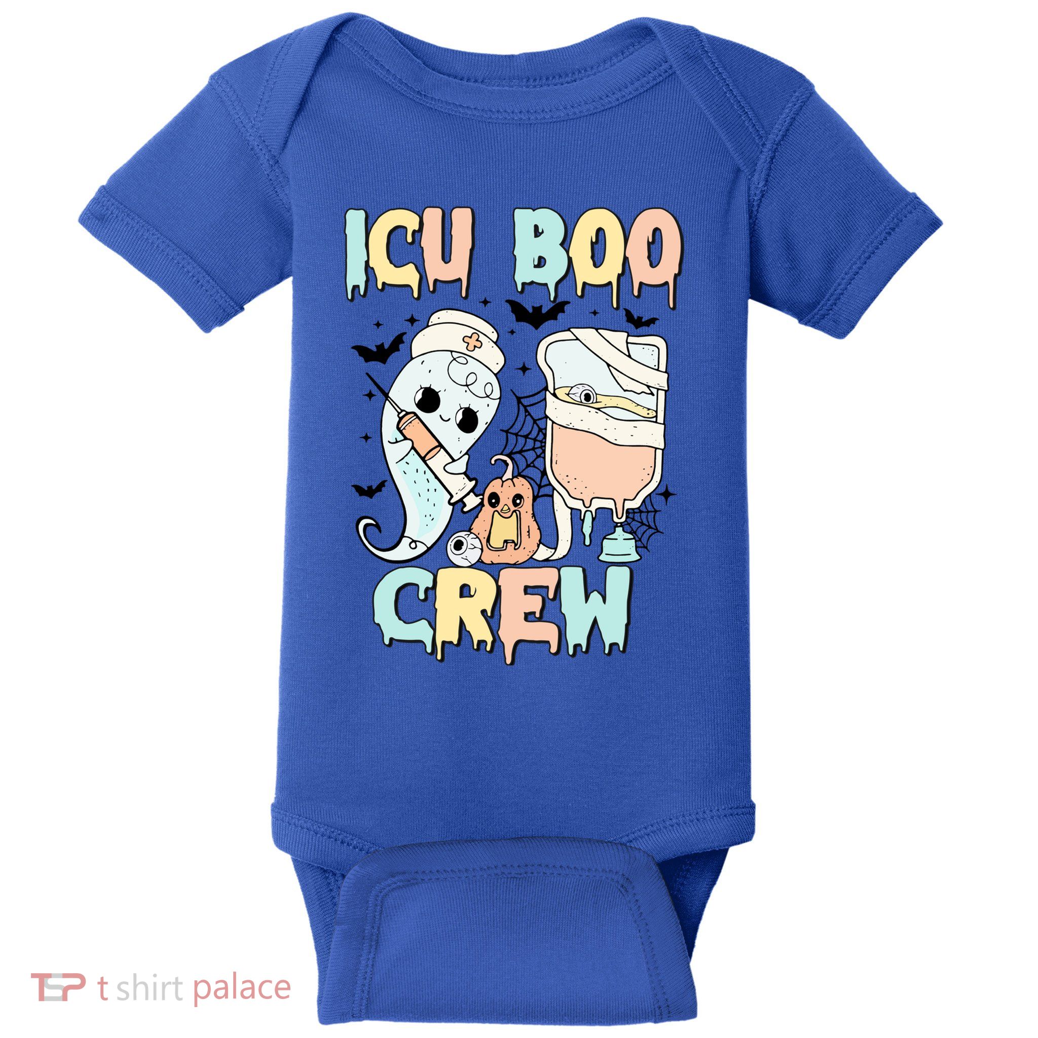 Icu Boo Crew Stethoscope Icu Nurse Halloween Costume Gift Baby Bodysuit