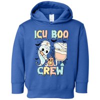 Icu Boo Crew Stethoscope Icu Nurse Halloween Costume Gift Toddler Hoodie