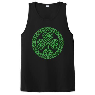 Irish Blessing Celtic Knot 4 Leaf Clover - St. Patrick's Day PosiCharge Competitor Tank