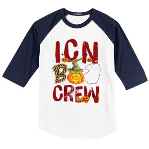 Icn Boo Crew Halloween Infection Control Nurse Match Baseball Sleeve Shirt