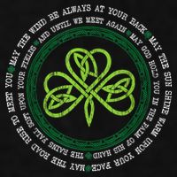 Irish Blessing Celtic Knot Patrick’s Day Shamrock Clover Ladies PosiCharge Tri-Blend Wicking Tank
